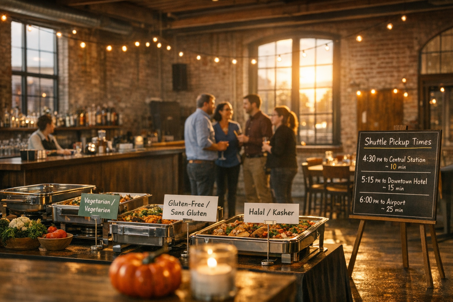 Catering opties personeelsfeest