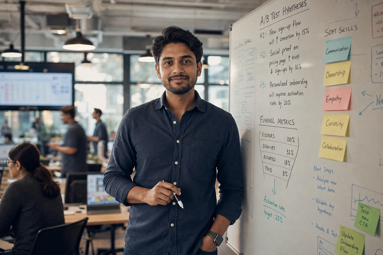 Soft skills assessment growth marketeer