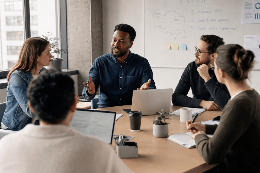 Welke rol speelt non-verbale communicatie in effectief leiderschap, en hoe kun je je lichaamstaal bewust inzetten in gesprekken met je team?